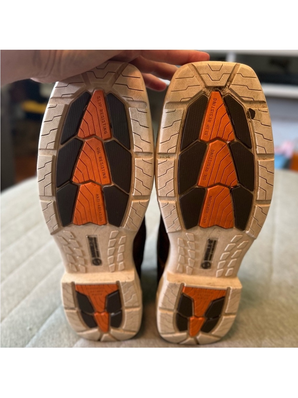 DOUBLE H Sz 13 Brown Leather 6” Phantom Rider Composite Toe Oil Slip Resistant - Picture 13 of 14